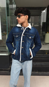 Mens dark Blue denim jacket